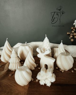 Vánoční kokosové svíčky ❤️ Ručně lité svíčky jsou skvělá dekorace na váš stůl nebo jako dárek pro vaše blízké✨ #svicky...